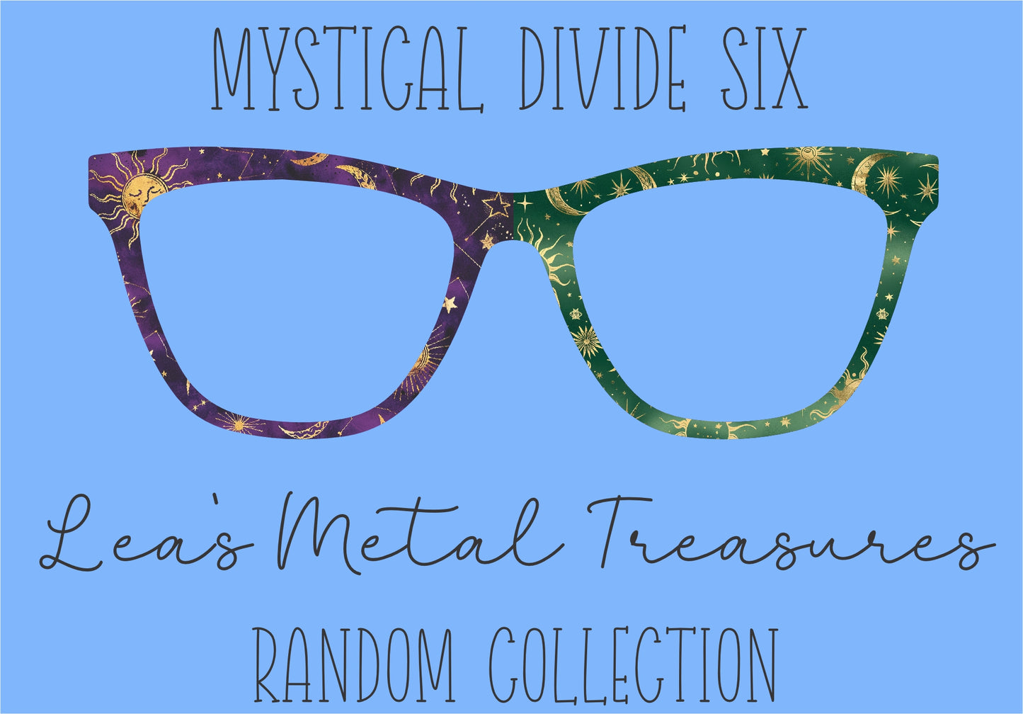 Mystical Divide 6 Eyewear Frame Toppers Comes WITH MAGNETS