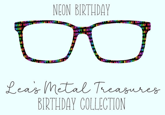 Neon Birthday Eyewear Frame Toppers