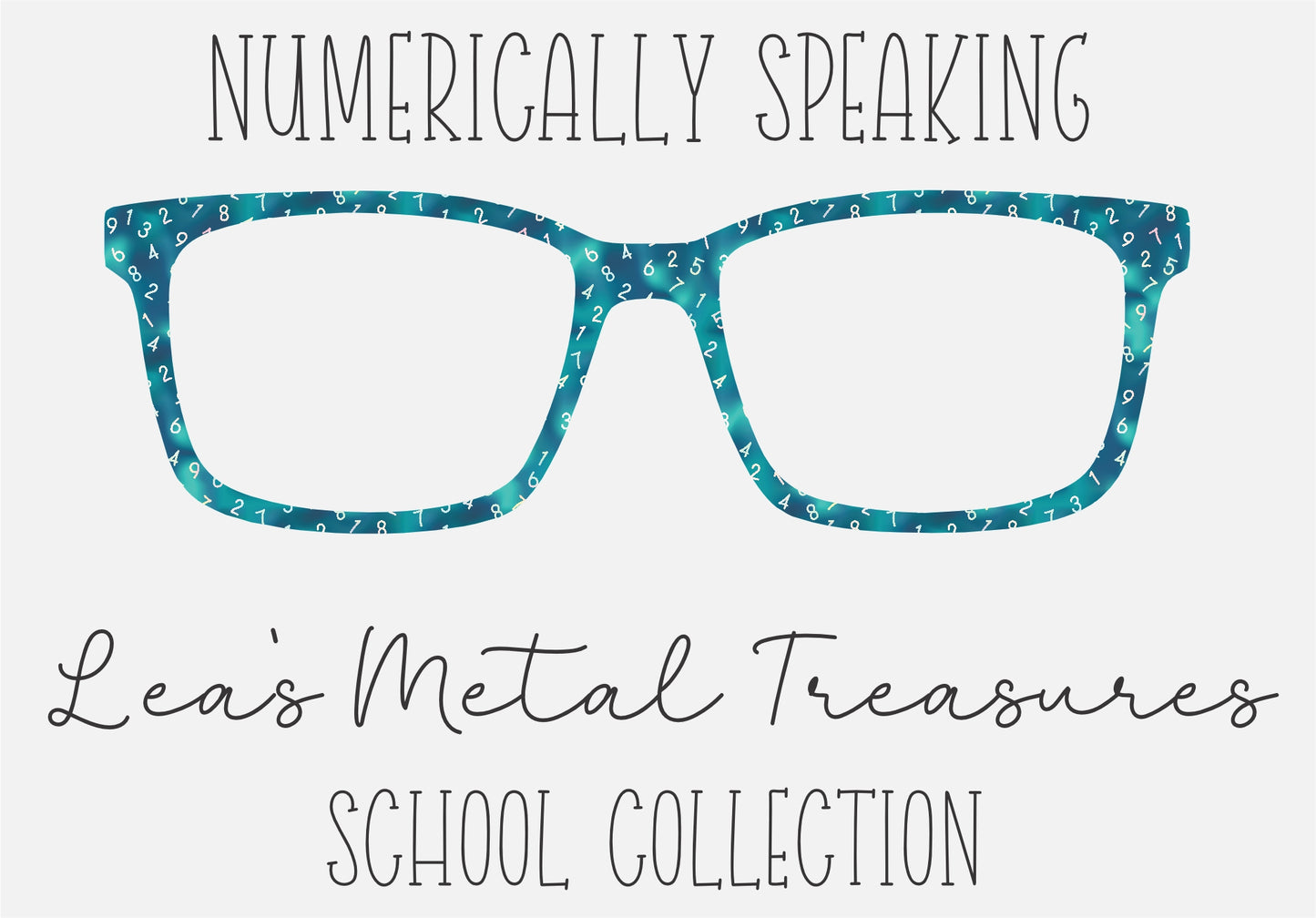 Numerically Speaking Eyewear Frame Toppers