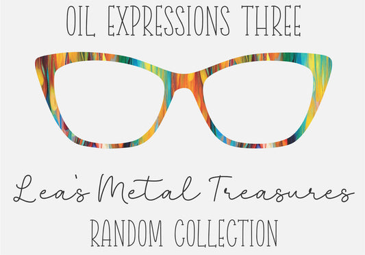 Oil Expressions 3 Eyewear Frame Toppers COMES WITH MAGNETS