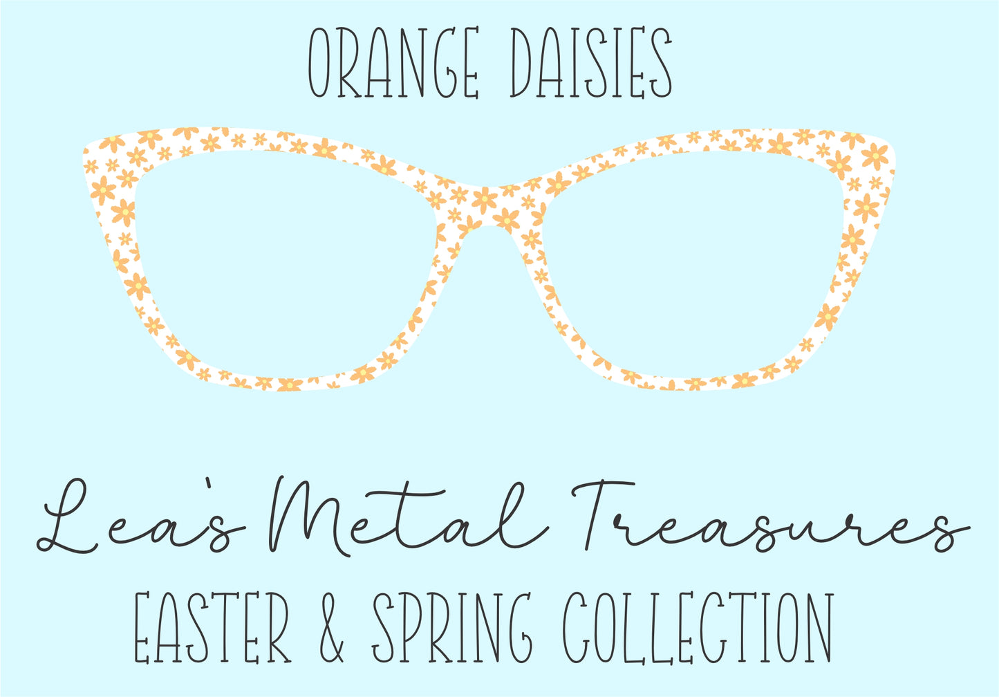 Orange Daisies • Magnetic Eyeglasses Toppers