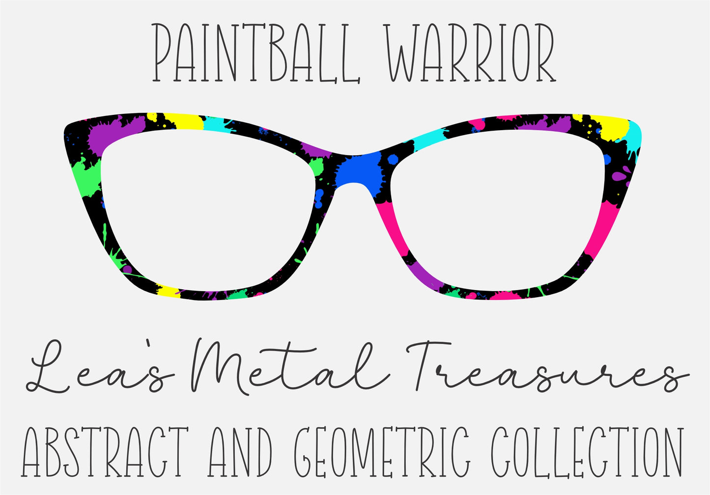 PAINTBALL WARRIOR Eyewear Frame Toppers COMES WITH MAGNETS