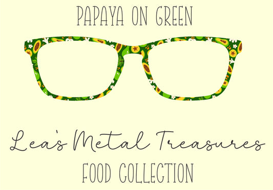 Papaya on Green • Magnetic Eyeglasses Toppers