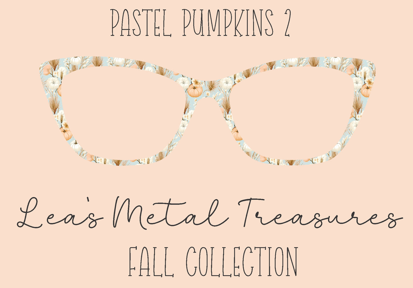 Pastel Pumpkins 2 Eyewear Frame Toppers