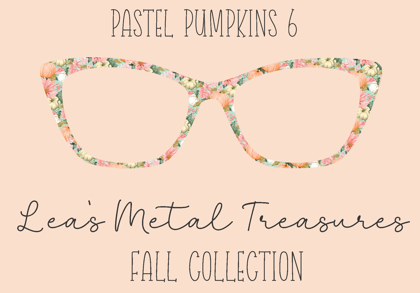 Pastel Pumpkins 6 Eyewear Frame Toppers