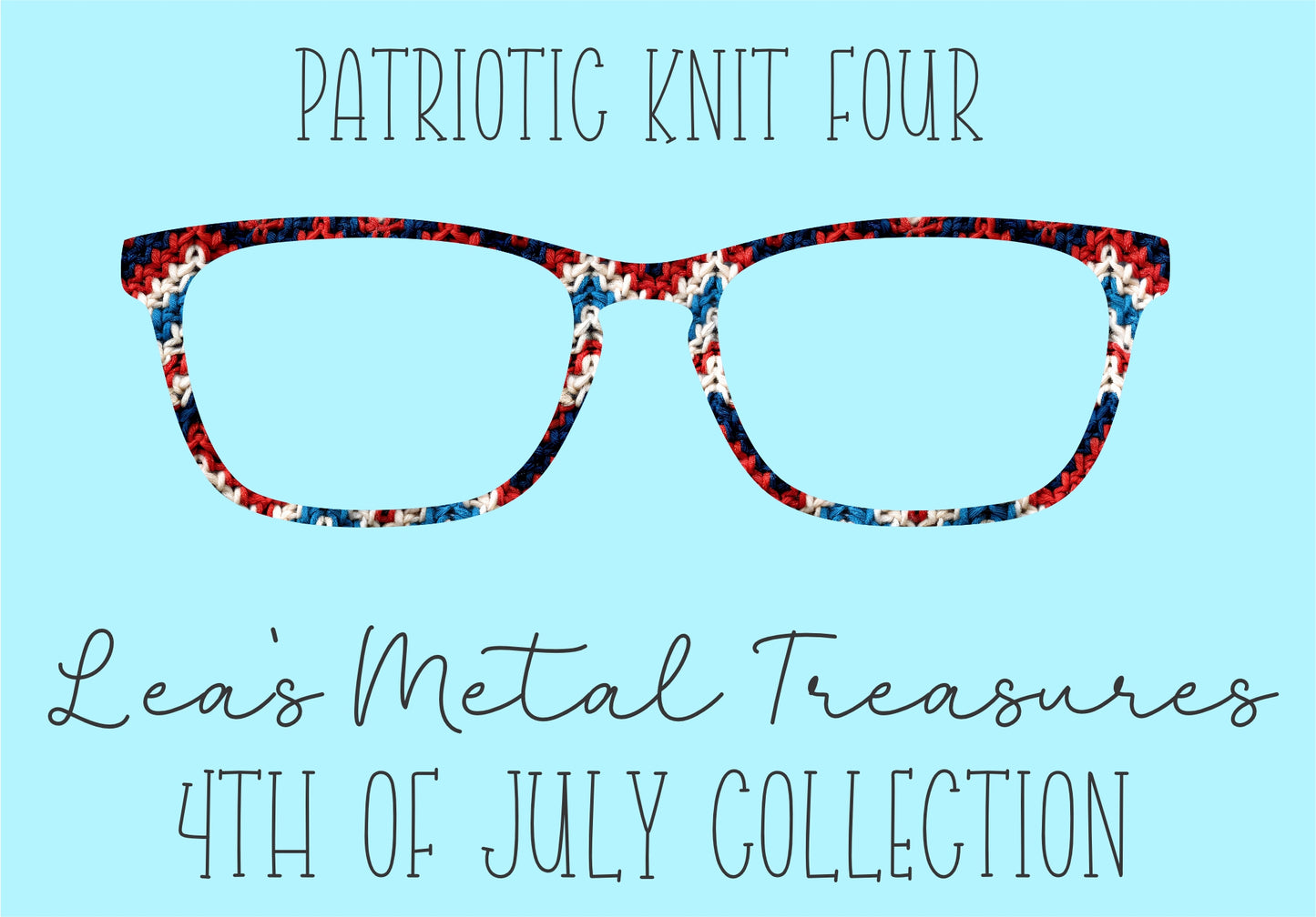 Patriotic Knit 4 Eyewear Frame Toppers