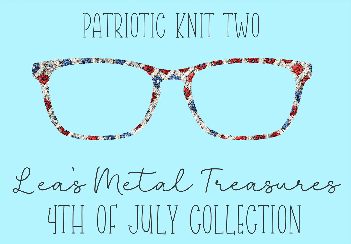 Patriotic Knit 2 Eyewear Frame Toppers