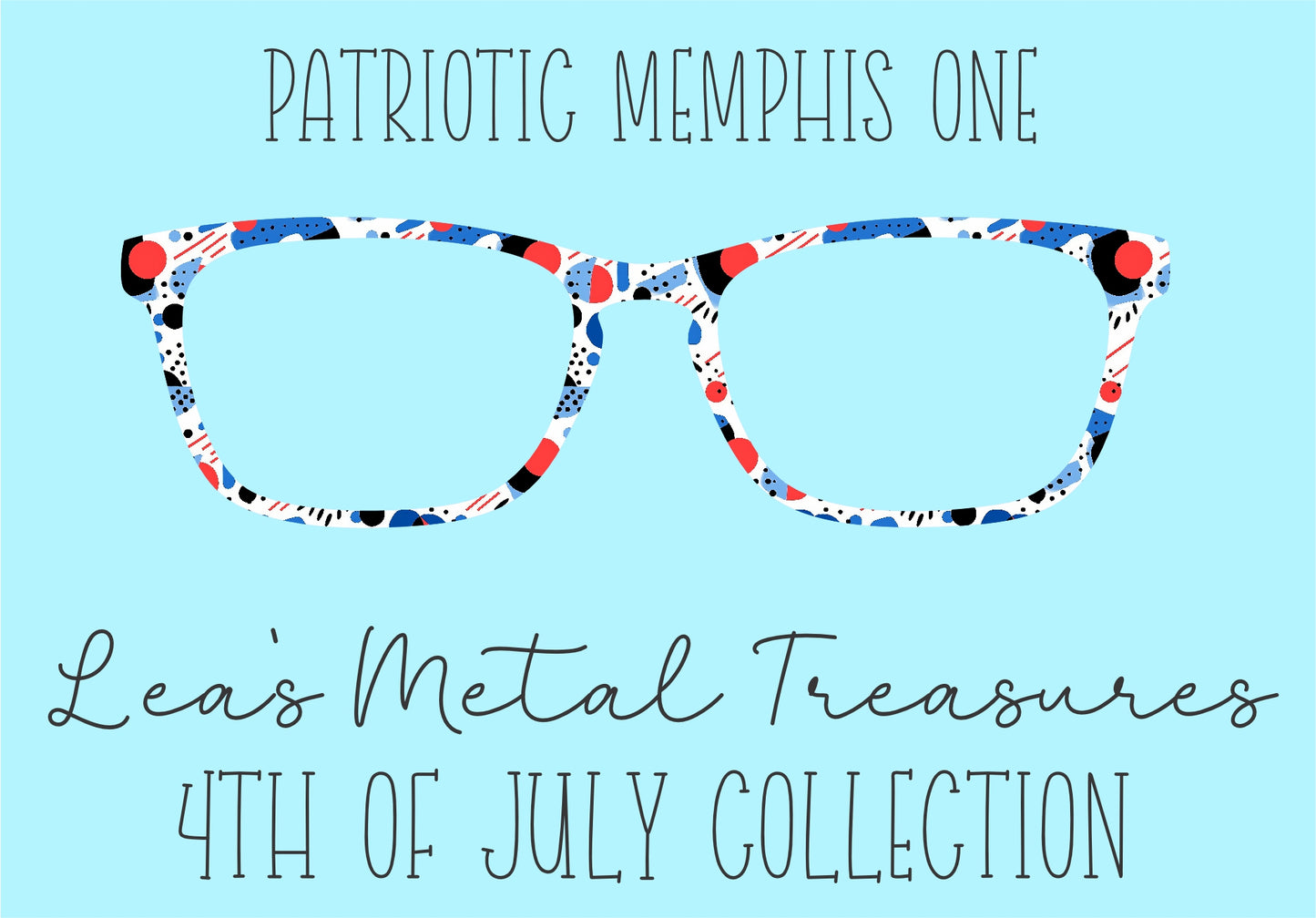 Patriotic Memphis 1 Eyewear Frame Toppers