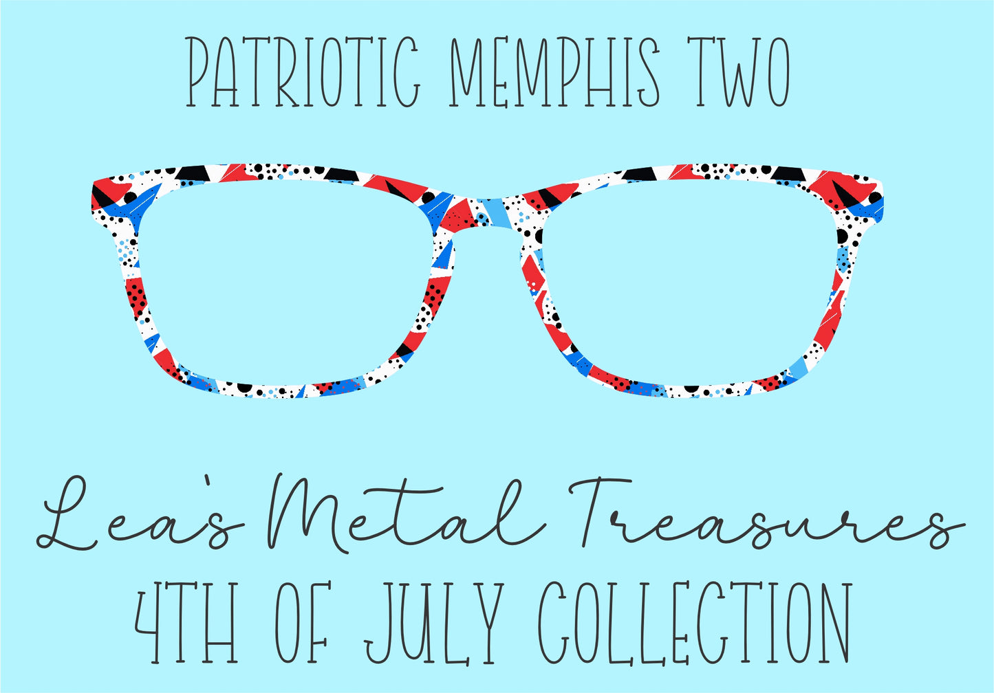 Patriotic Memphis 2 Eyewear Frame Toppers