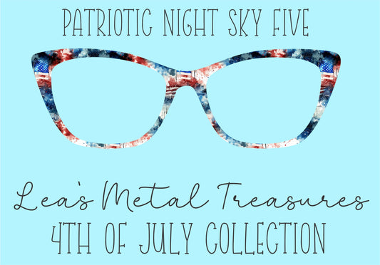 Patriotic Night Sky 5 Eyewear Frame Toppers