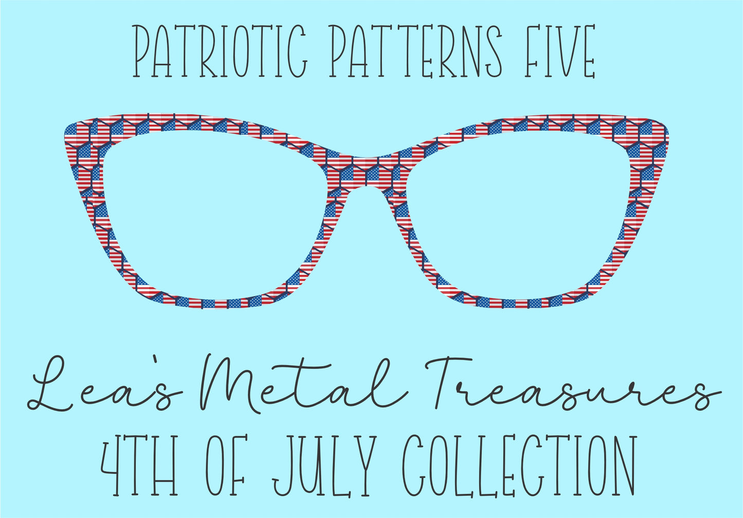 Patriotic Patterns 5 Eyewear Frame Toppers