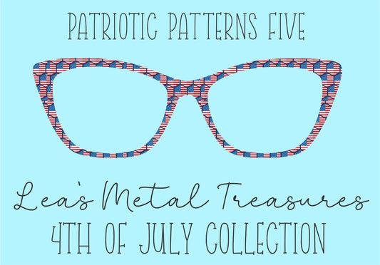 Patriotic Patterns 5 Eyewear Frame Toppers