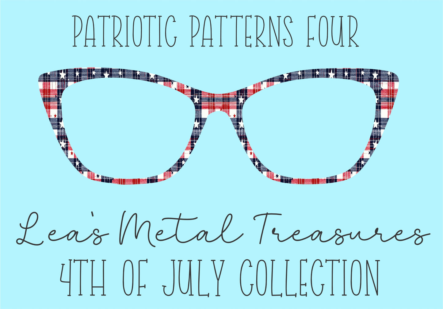 Patriotic Patterns 4 Eyewear Frame Toppers