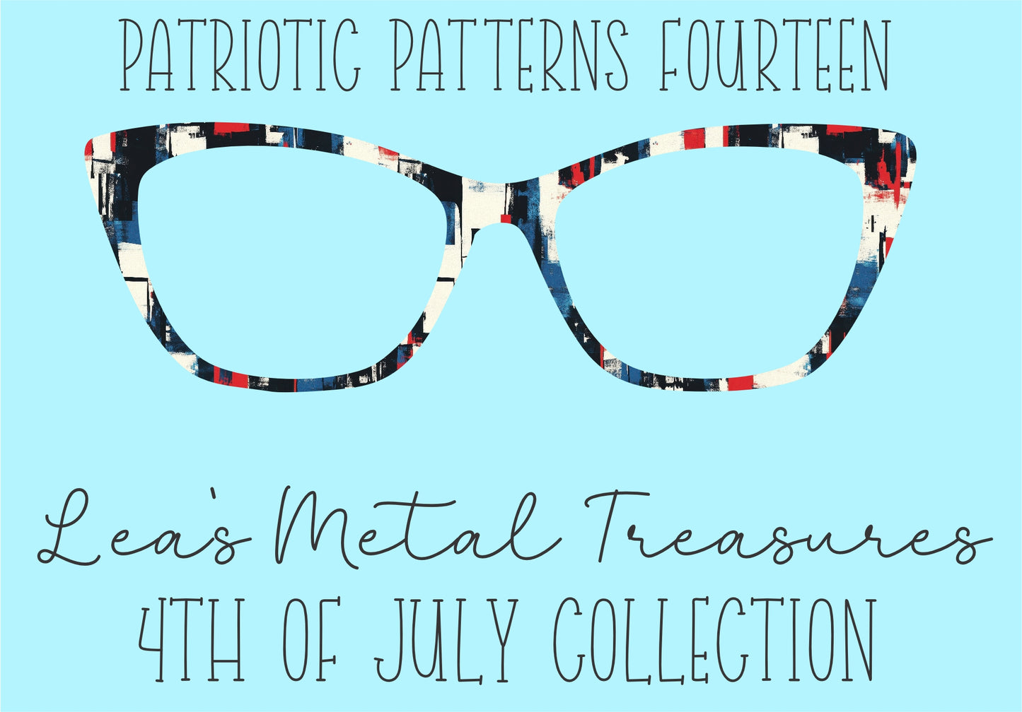 Patriotic Patterns 14 Eyewear Frame Toppers