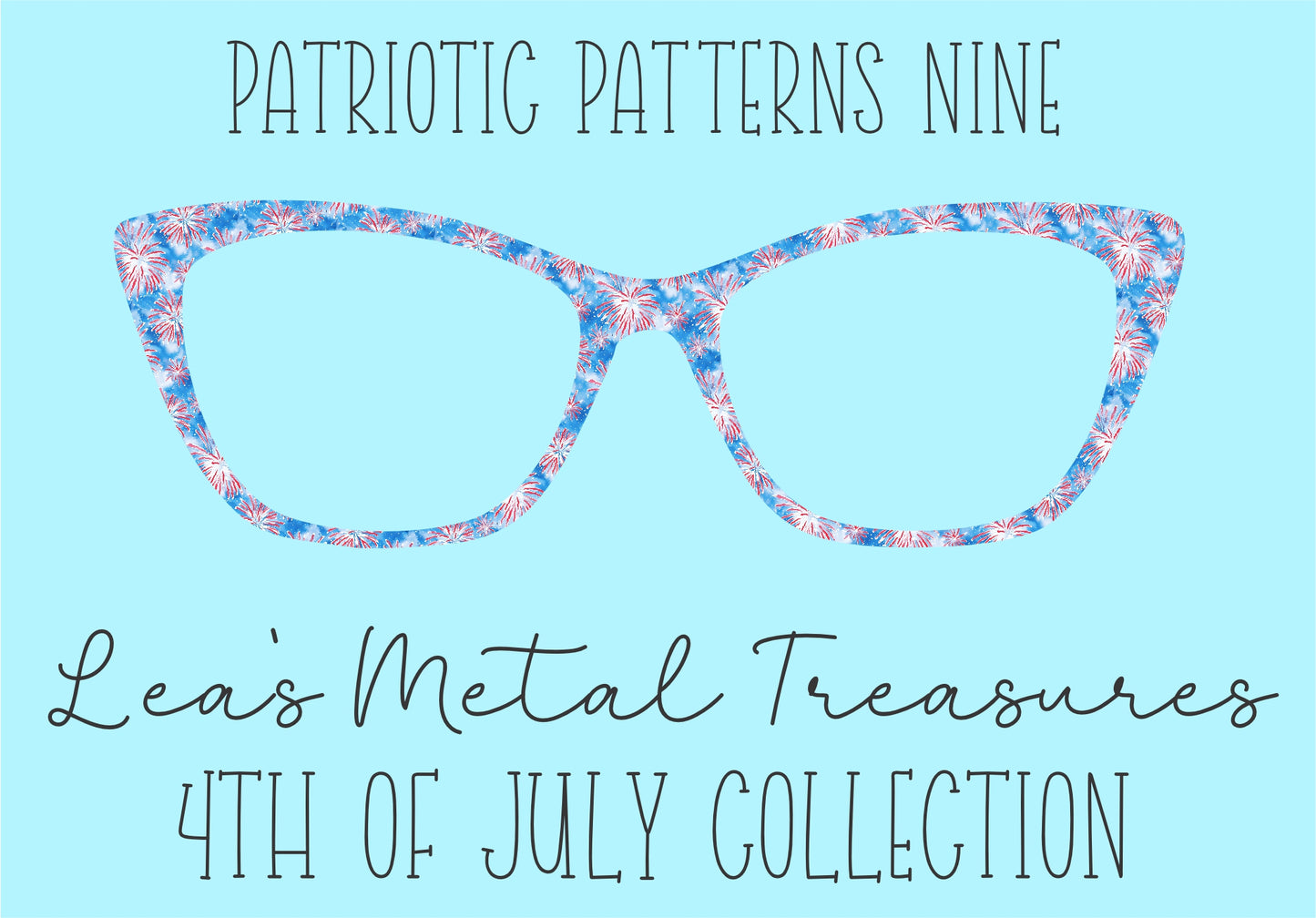 Patriotic Patterns 9 Eyewear Frame Toppers