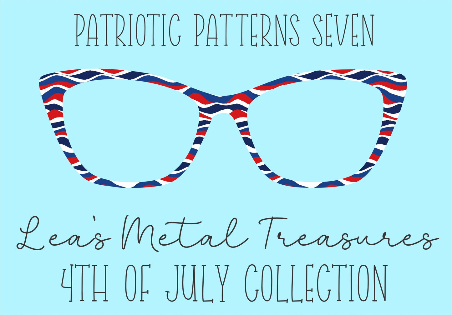 Patriotic Patterns 7 Eyewear Frame Toppers