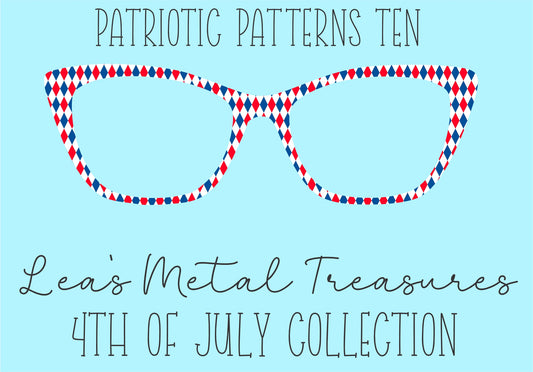 Patriotic Patterns 10 Eyewear Frame Toppers