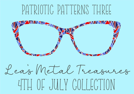 Patriotic Patterns 3 Eyewear Frame Toppers