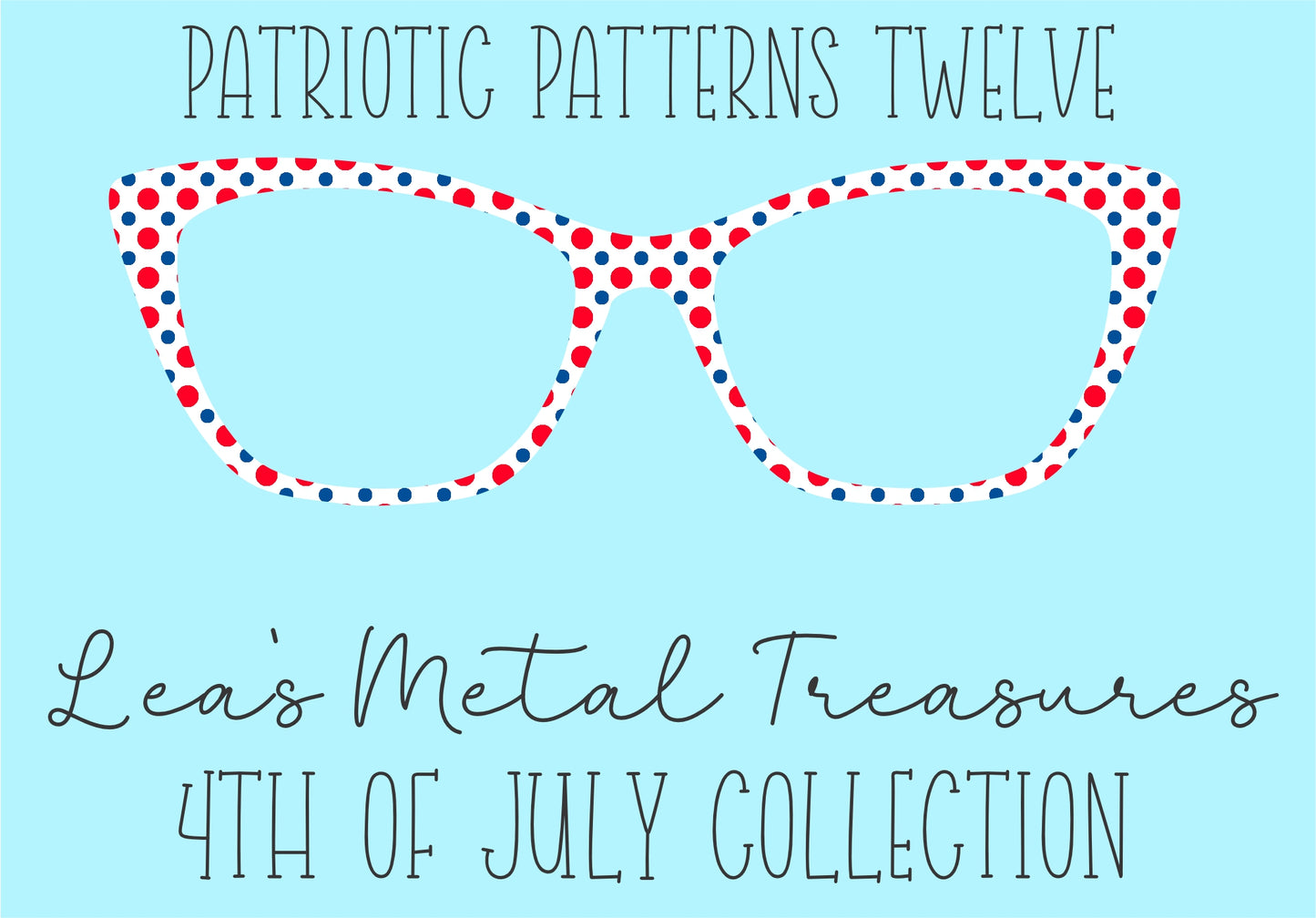 Patriotic Patterns 12 Eyewear Frame Toppers