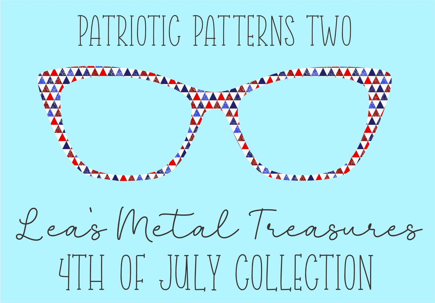 Patriotic Patterns 2 Eyewear Frame Toppers