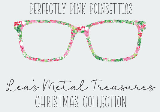 Perfectly Pink Poinsettias Eyewear Frame Toppers