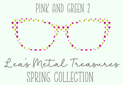 Pink and Green 2 Eyewear Frame Toppers COMES WITH MAGNETS