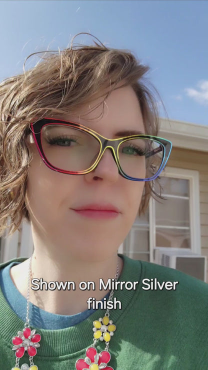 Rainbow Eclipse • Outline Toppers • Magnetic Eyeglasses Toppers