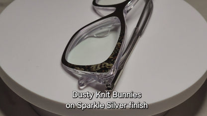 Dusty Knit Bunnies • Magnetic Eyeglasses Toppers