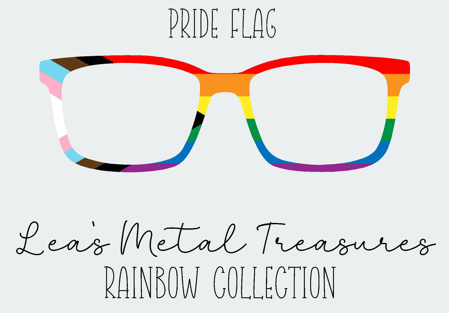 Pride Flag Eyewear Frame Toppers