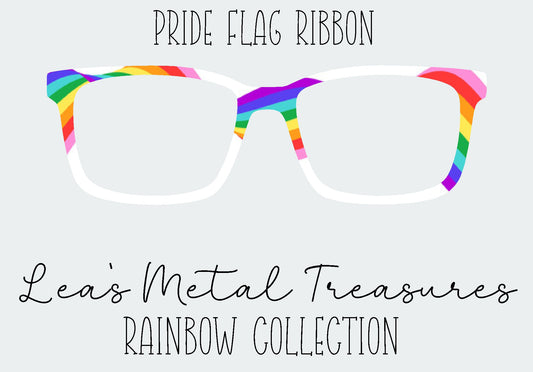 Pride Flag Ribbon Eyewear Frame Toppers