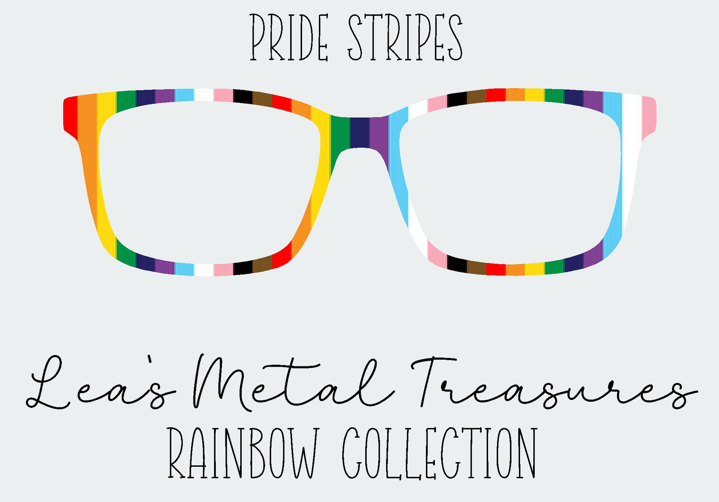 Pride Stripes Eyewear Frame Toppers