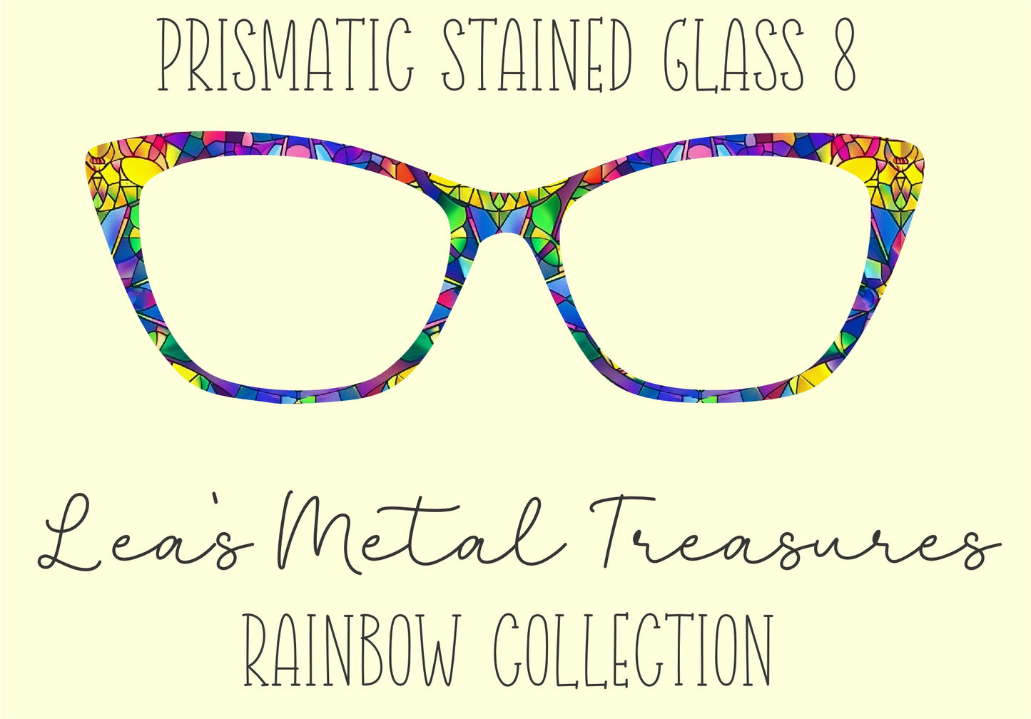 Prismatic Stained Glass 8 Eyewear Frame Toppers