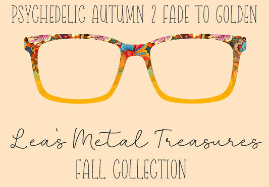 Psychedelic Autumn 2 Fade to Golden Eyewear Frame Toppers