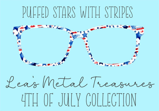 Puffed Stars with Stripes Eyewear Frame Toppers