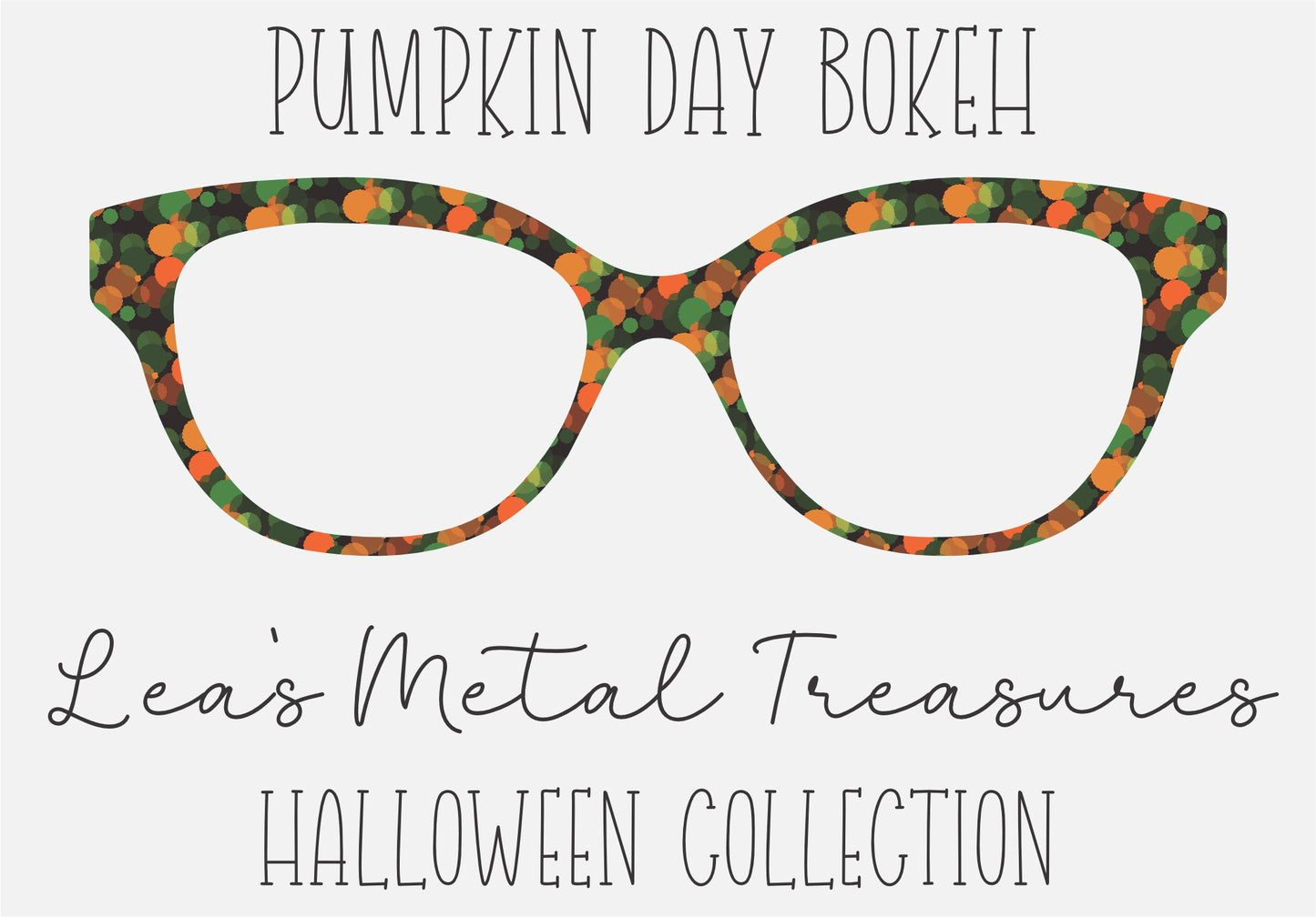 Pumpkin Day Bokeh Eyewear Frame Toppers COMES WITH MAGNETS