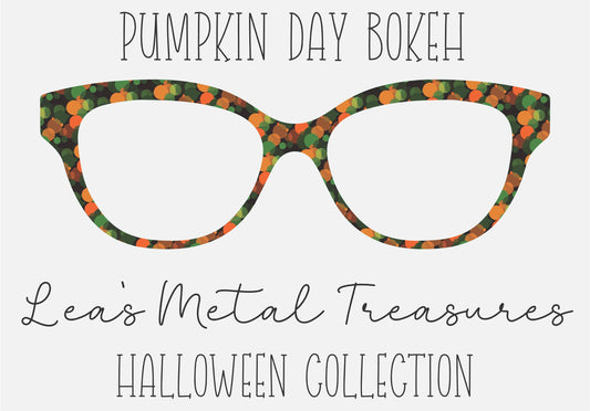 Pumpkin Day Bokeh Eyewear Frame Toppers COMES WITH MAGNETS