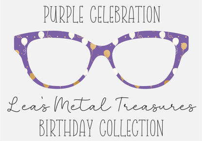 PURPLE CELEBRATION Eyewear Toppers COMES WITH MAGNETS