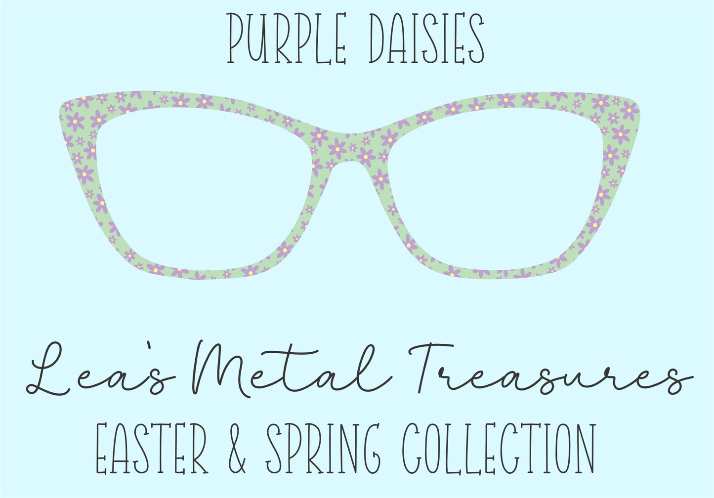 Purple Daisies • Magnetic Eyeglasses Toppers