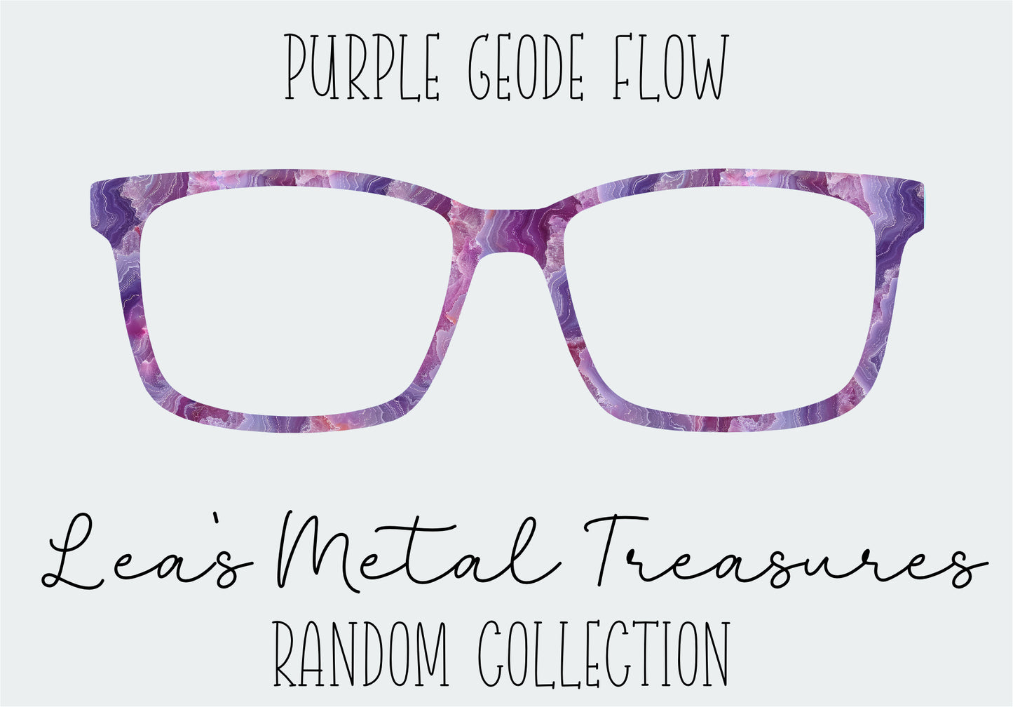 Purple Geode Flow Eyewear Frame Toppers