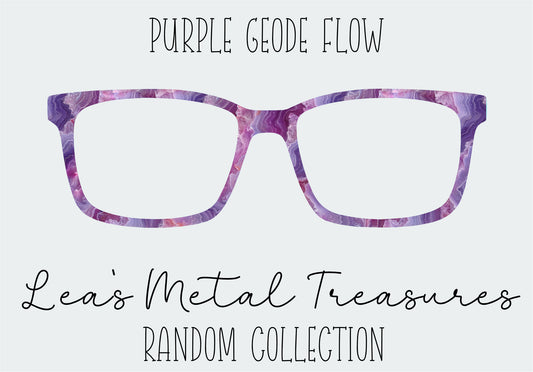 Purple Geode Flow Eyewear Frame Toppers