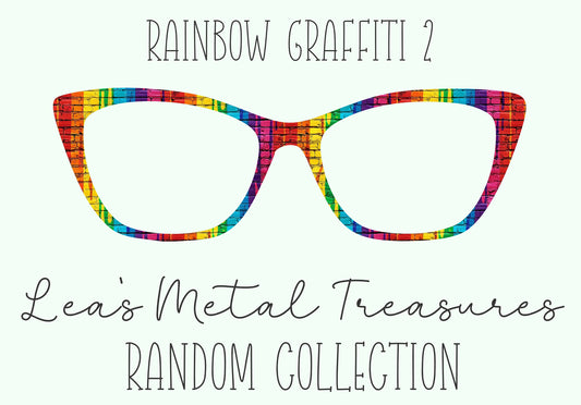 Rainbow Graffiti 2 Eyewear Frame Toppers COMES WITH MAGNETS