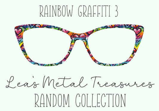 Rainbow Graffiti 3 Eyewear Frame Toppers COMES WITH MAGNETS