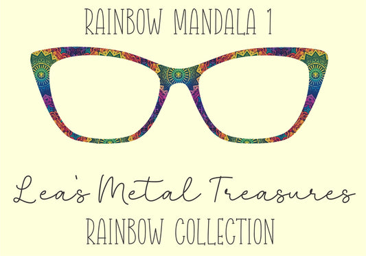 Rainbow Mandala 1 Eyewear Frame Toppers