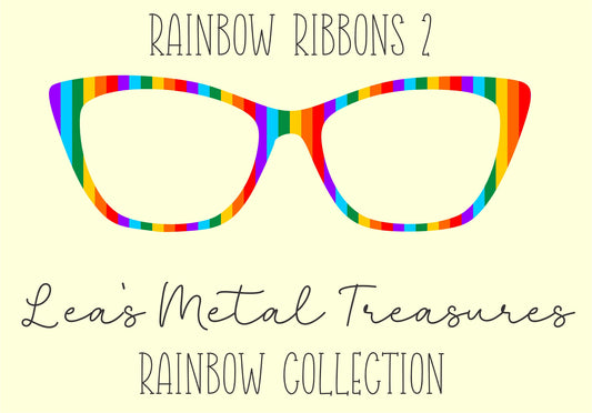 Rainbow Ribbons 2 Eyewear Frame Toppers