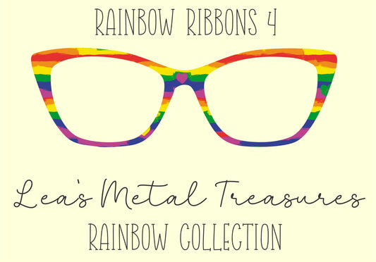 Rainbow Ribbons 4 Eyewear Frame Toppers