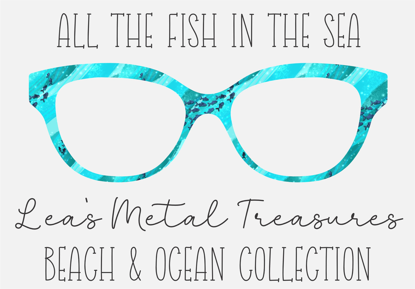 ALL THE FISH IN THE SEA Eyewear Frame Toppers COMES WITH MAGNETS