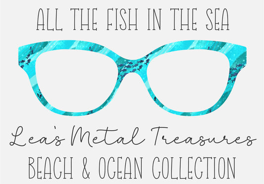 ALL THE FISH IN THE SEA Eyewear Frame Toppers COMES WITH MAGNETS