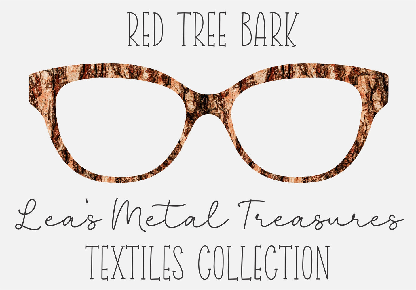 RED TREE BARK Eyewear Frame Toppers COMES WITH MAGNETS