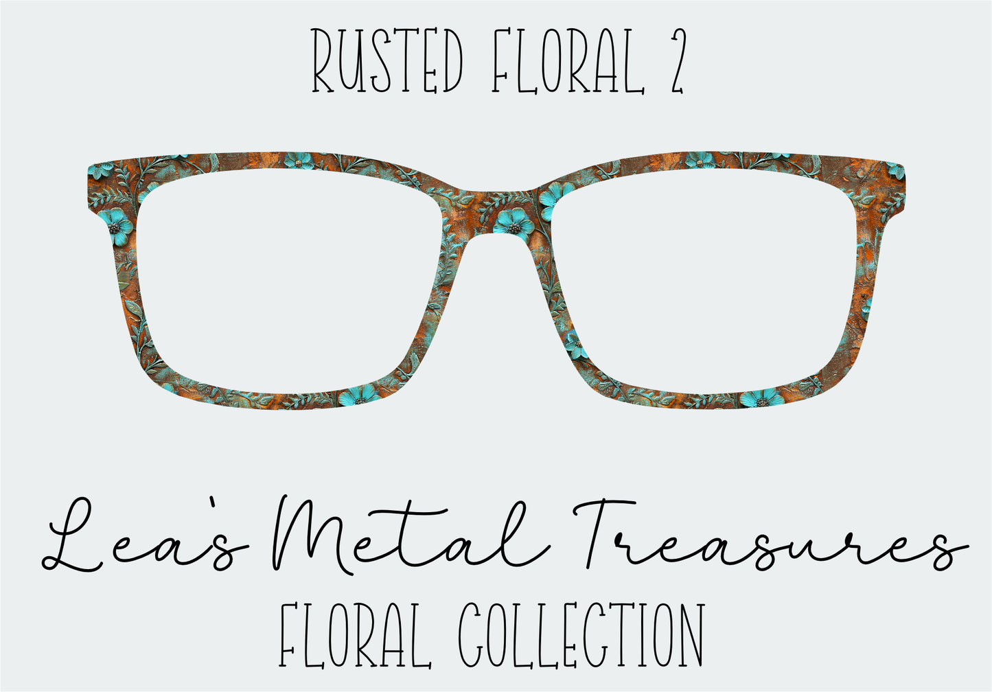 Rusted Floral 2 Eyewear Frame Toppers