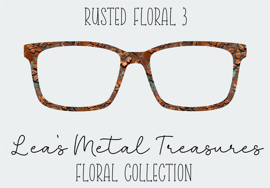 Rusted Floral 3 Eyewear Frame Toppers